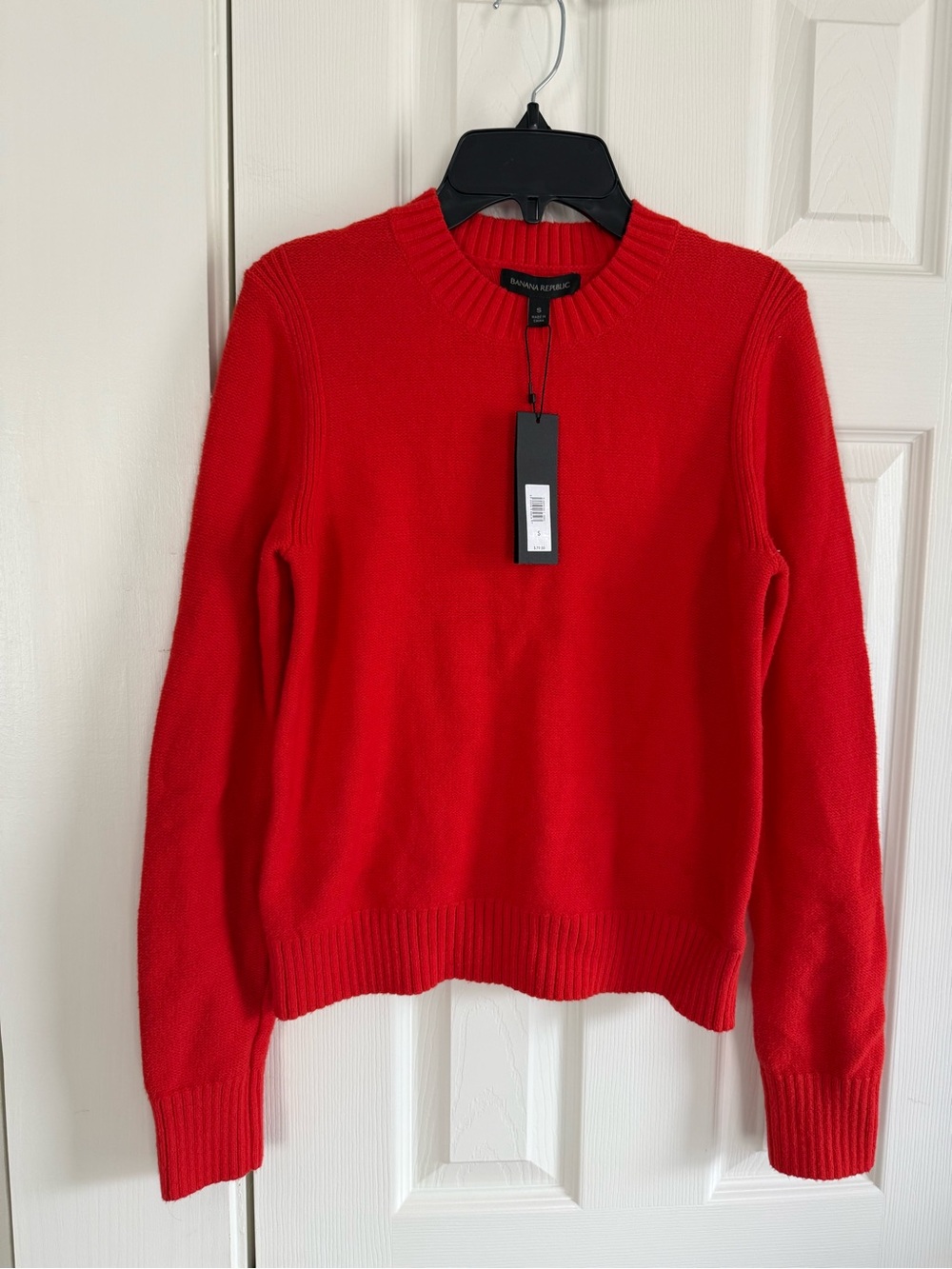 Banana Republic Bright Red Crewneck Sweater